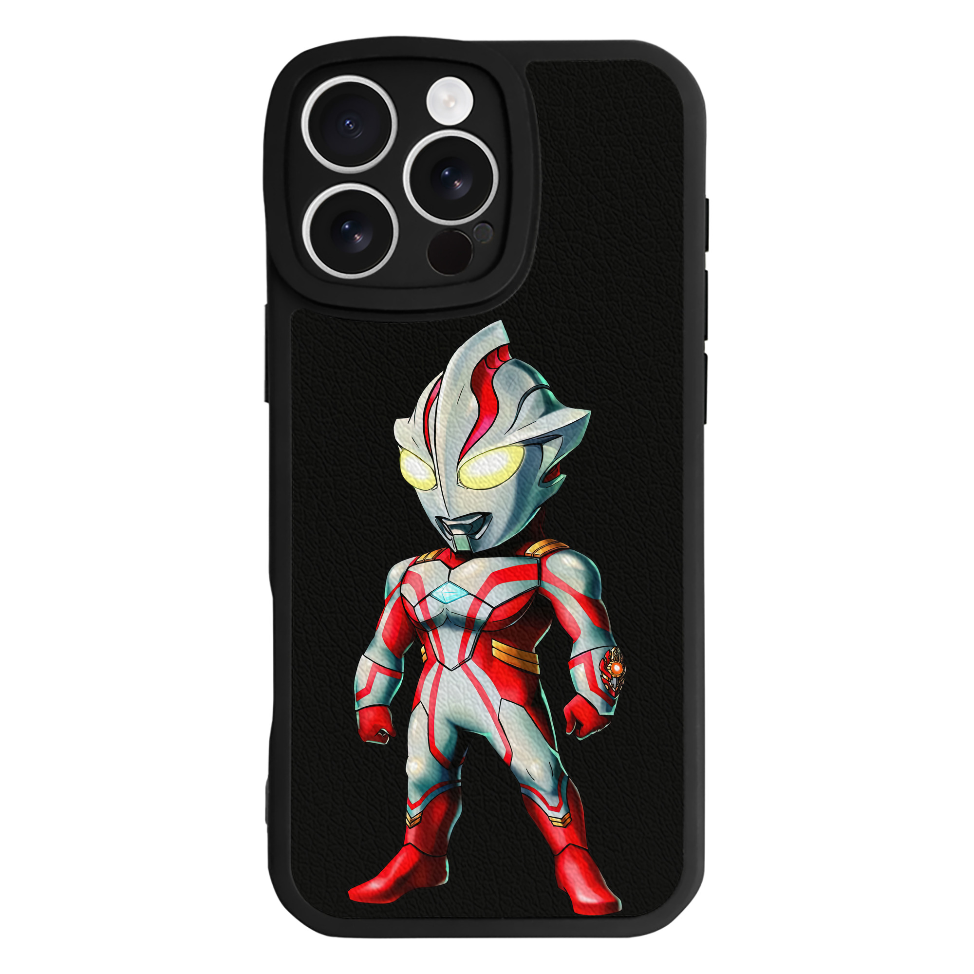 （画像用） ウルトラマン Ultraman 【iPhone 16シリーズ対応】シリコンスマホケース（レザー調） 材質：シリコン